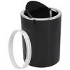 KOSMETIKEIMER SAVONA 5,5 Liter, schwarz - Schwarz, Kunststoff (19/24.5/19cm) - bremermann