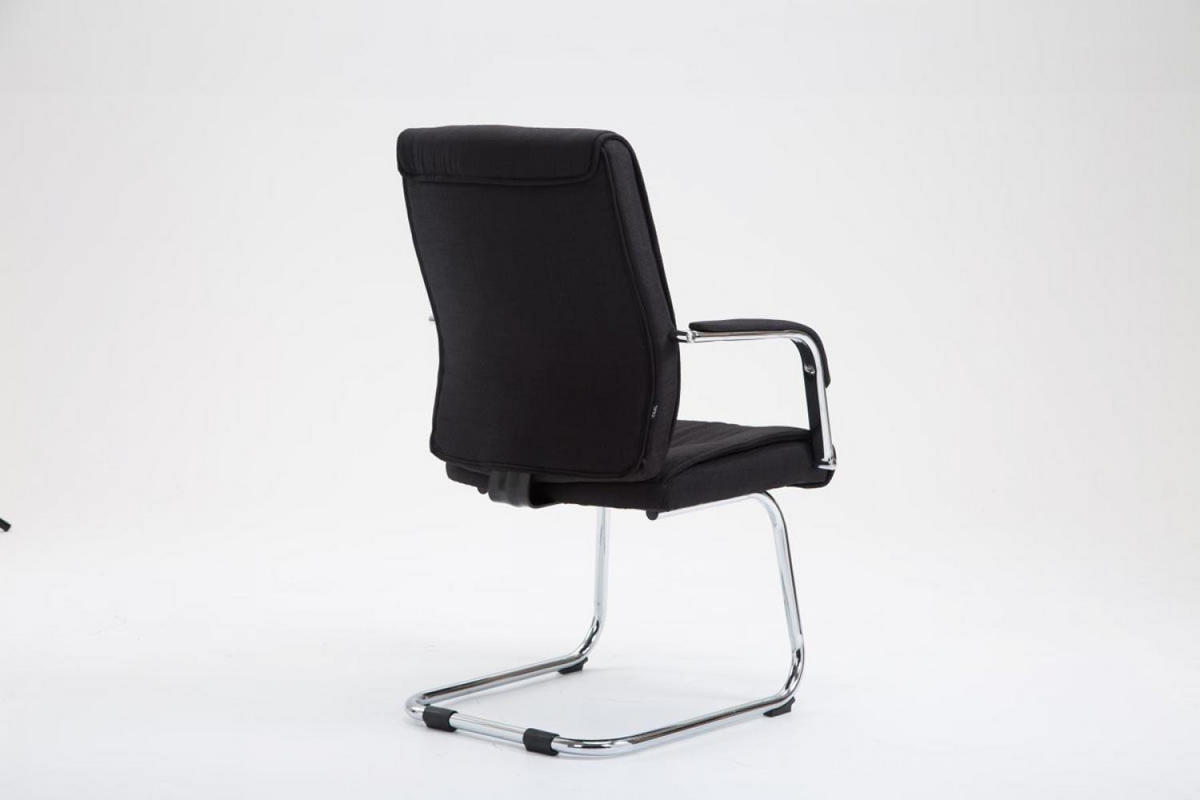 SCHWINGSTUHL Stoff schwarz - Chromfarben/Schwarz, Textil/Metall (58/100/66cm) - CLP