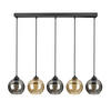 PEDELLEUCHTE HAGEN - Schwarz/Honig, Glas/Metall (15/100/100cm) - kiki design