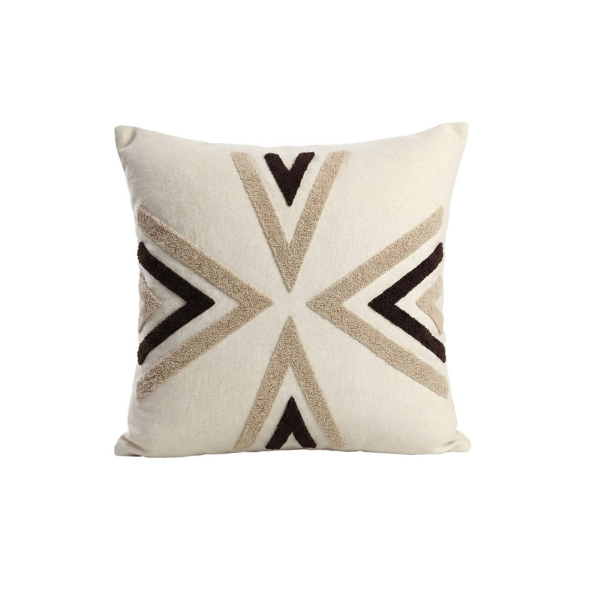 DEKOKISSEN Nordic Arrow Beige 45x45 cm mit Füllung - Beige/Multicolor, Textil (45/45cm) - Deco-Raum
