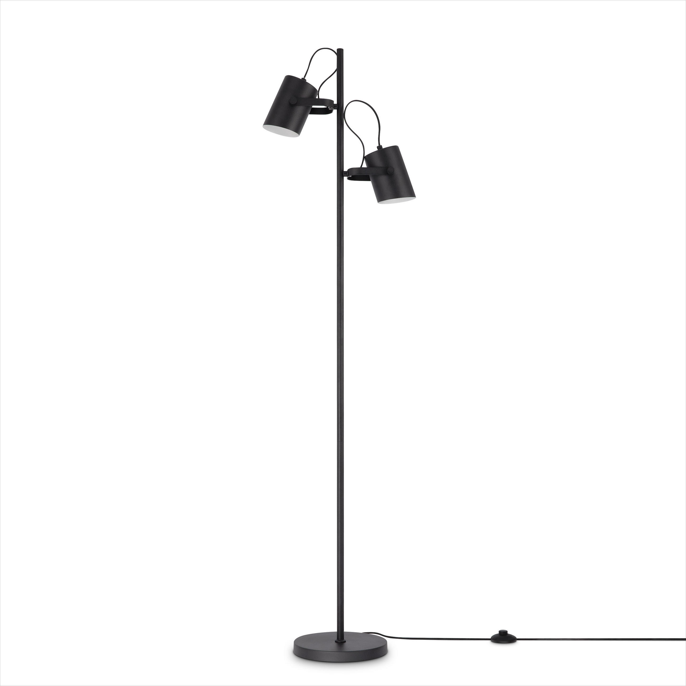 STEHLEUCHTE Karl - Schwarz, Metall (41.1/25/162.1cm) - Paco Home