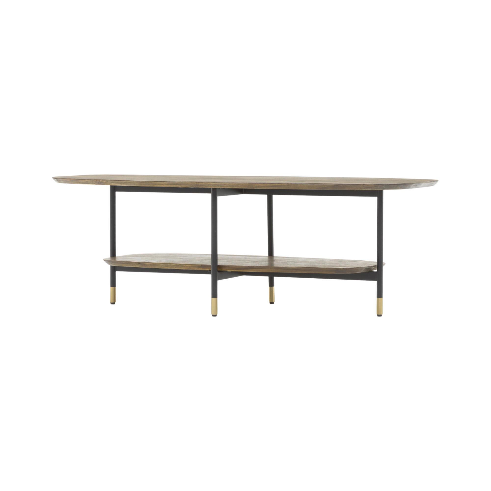 COUCHTISCH MAZE Braun 120x60x40 cm - Braun, Holz (60/120/40cm) - FURNLUX