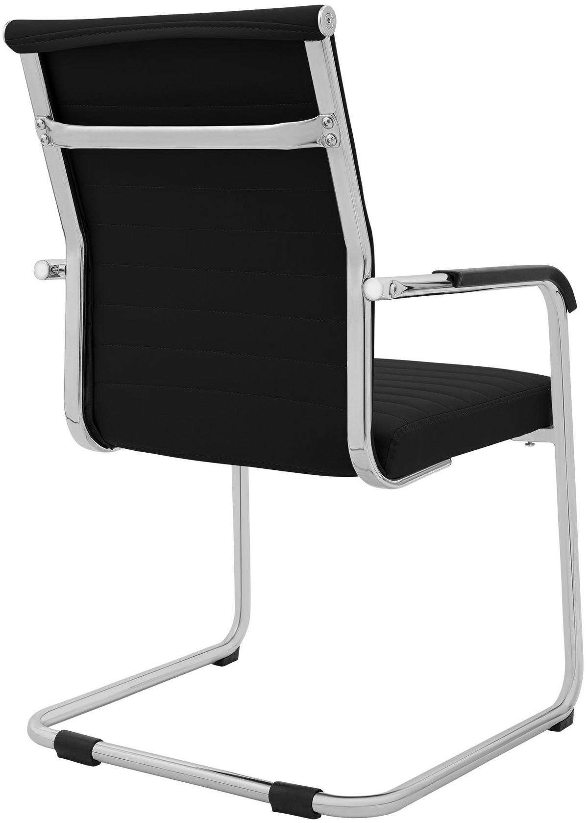 SCHWINGSTUHL Metall Schwarz - Schwarz, Metall (55/90/62cm) - CLP