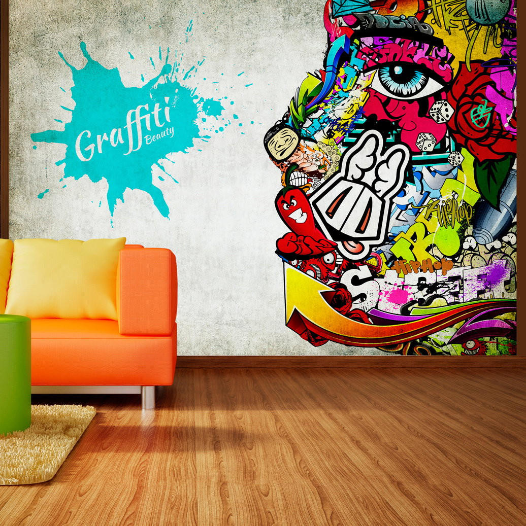 SELBSTKLEBENDE FOTOTAPETE 147/105 cm - Beige/Multicolor, Kunststoff/Textil (147/1cm) - KUNSTLOFT