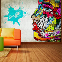 SELBSTKLEBENDE FOTOTAPETE 147/105 cm - Beige/Multicolor, Kunststoff/Textil (147/1cm) - KUNSTLOFT