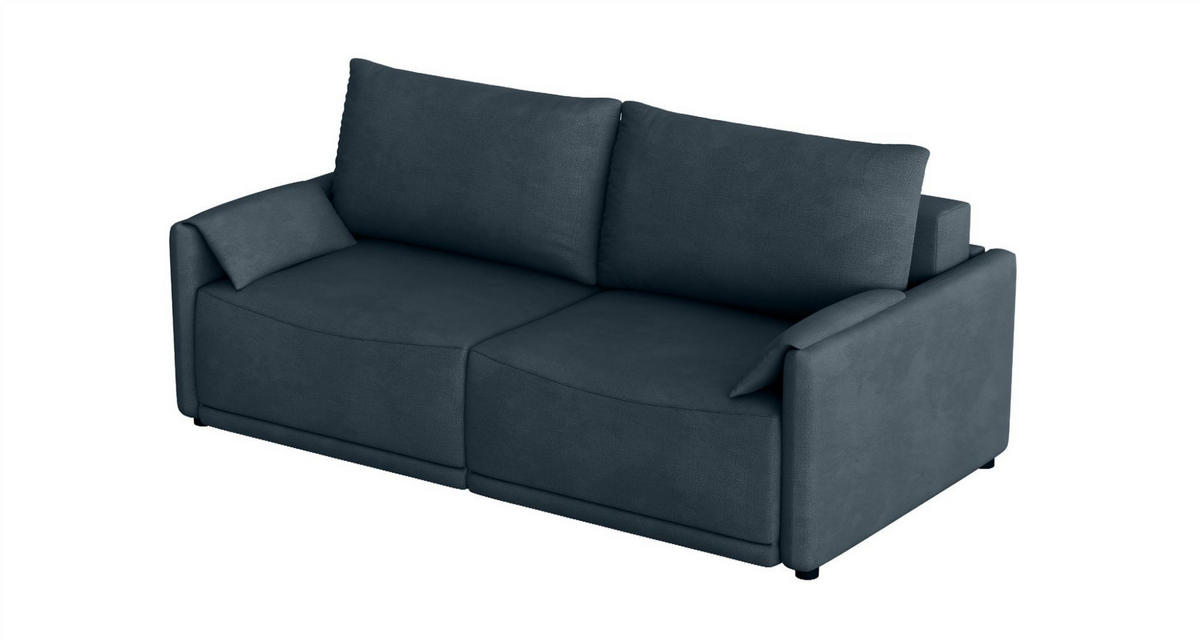 SCHLAFSOFA Mirena - Blau, Holzwerkstoff/Textil (215/100/112cm) - Fun Möbel