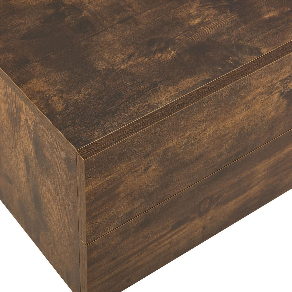 WANDSCHRANK Nachttisch mit 2 Schubladen Holzoptik 40x29x30 cm - Braun, Holz (40/30/29cm) - Juskys