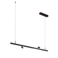 PENDELLEUCHTE MIT SPOTSTRAHLERN Lyne, Schwarz, 125cm - Schwarz, Metall (125/125/8.5cm) - KOSILUM