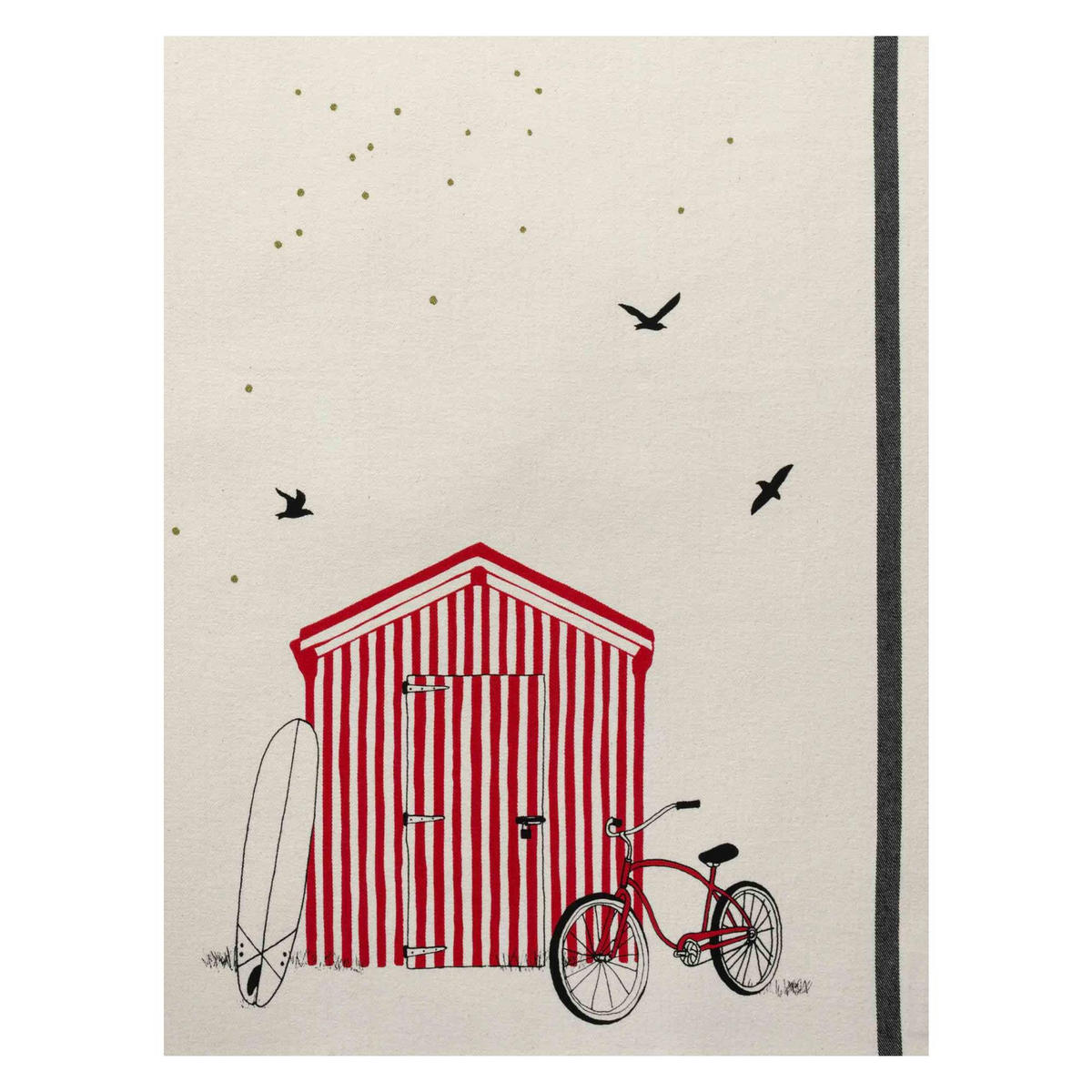 KÜCHENHANDTUCH Marinette ekrü 50 x 70 cm - Weiß, Textil (70/50cm)