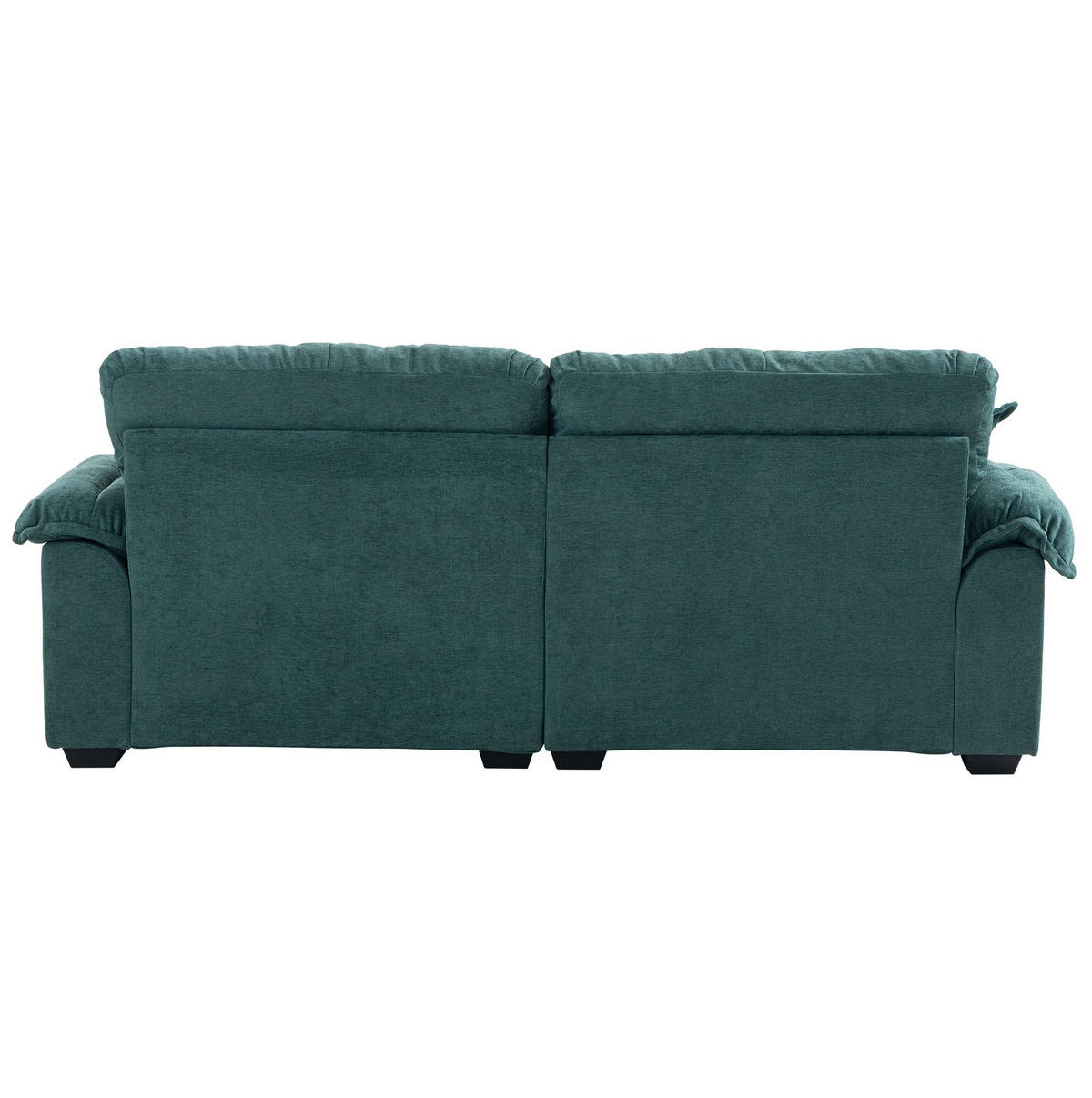 POHOVKA 214/89/93 cm zelená z čalounění s hlubokým sezením a dvouvrstvými polštáři - zelená barva, textil (90.1/87.6/213.4cm) - OKWISH