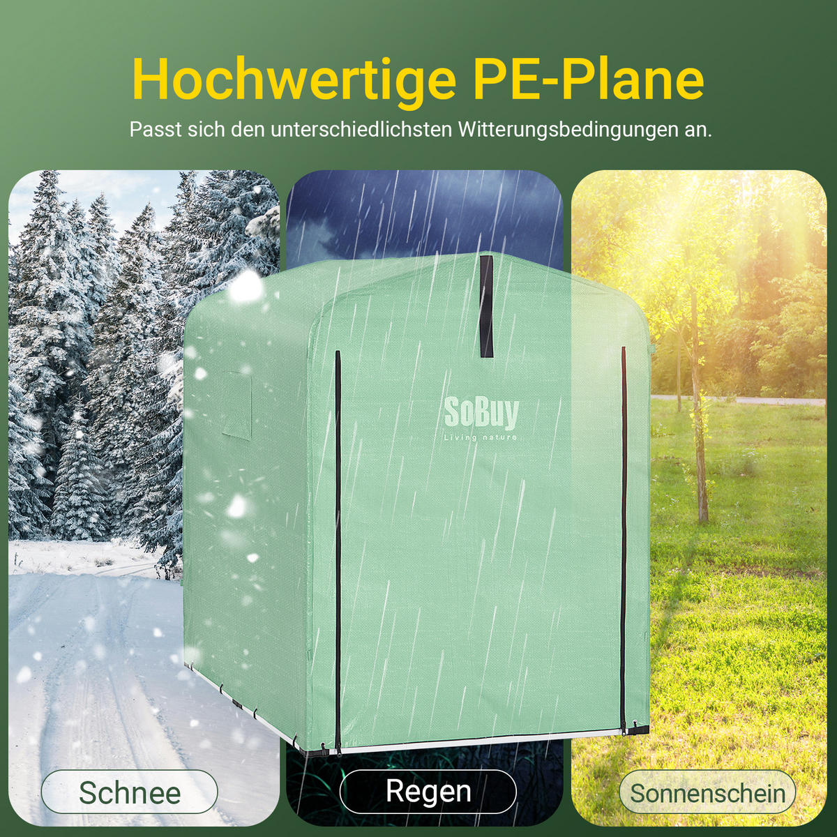 FAHRRADGARAGE Grün - Grün, Metall (120/163/176cm) - SoBuy
