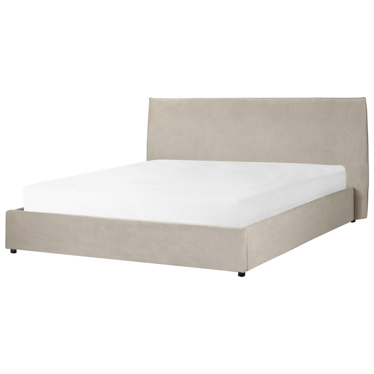 KÁRPITOZOTT ÁGY 180/200cm Tópszín Lavaur - taupe, textil (180/200cm) - Beliani