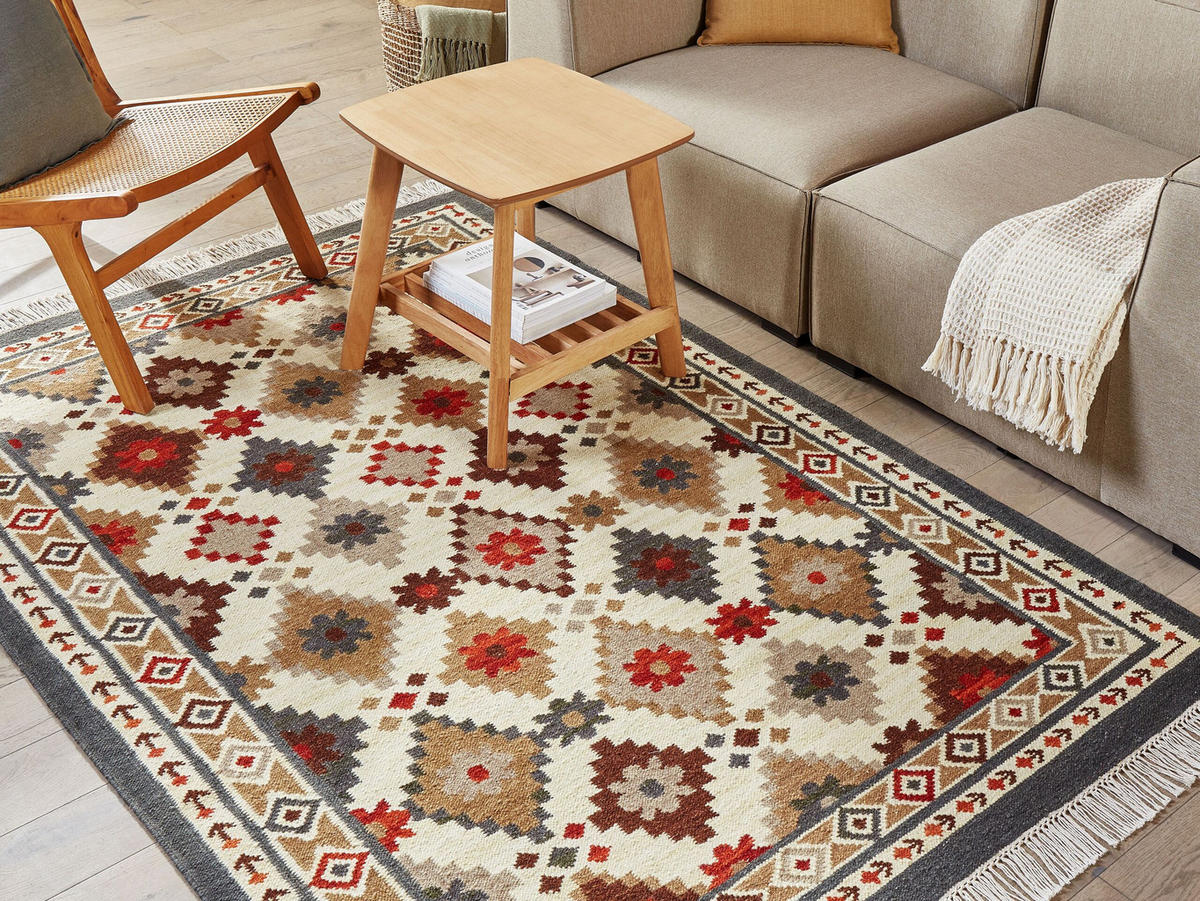 KELIM-TEPPICH vintage Ghukasavan 200/140 cm - Multicolor, Textil (140/200cm) - Beliani