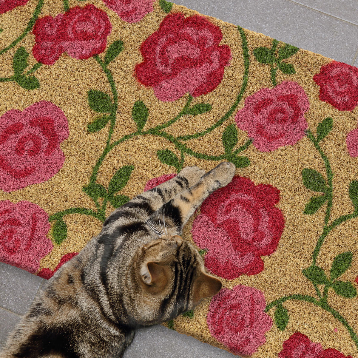 FUSSMATTE - Multicolor, Kunststoff/Textil (60/40cm) - Relaxdays