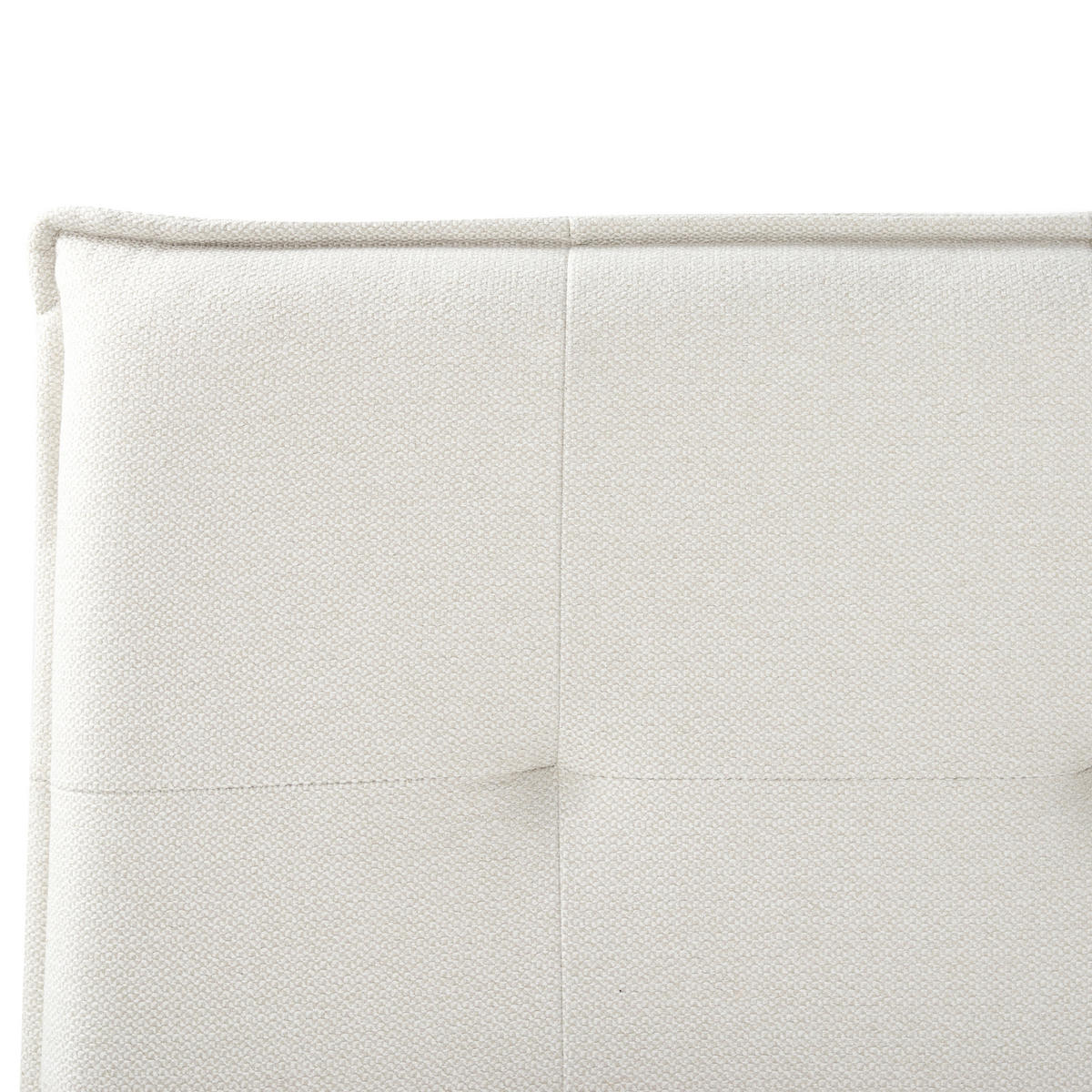 POLSTERBETT mit Lattenrost 180x200 cm Weiß Lestre - Creme, Textil (180/200cm) - Beliani