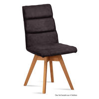 ESSZIMMERSTUHL drehbar (6er-Set) Doris 47x92x60 Eiche geölt/Espresso - Eichefarben/Dunkelbraun, Kunststoff (60/92/47cm) - 58aufmkessel