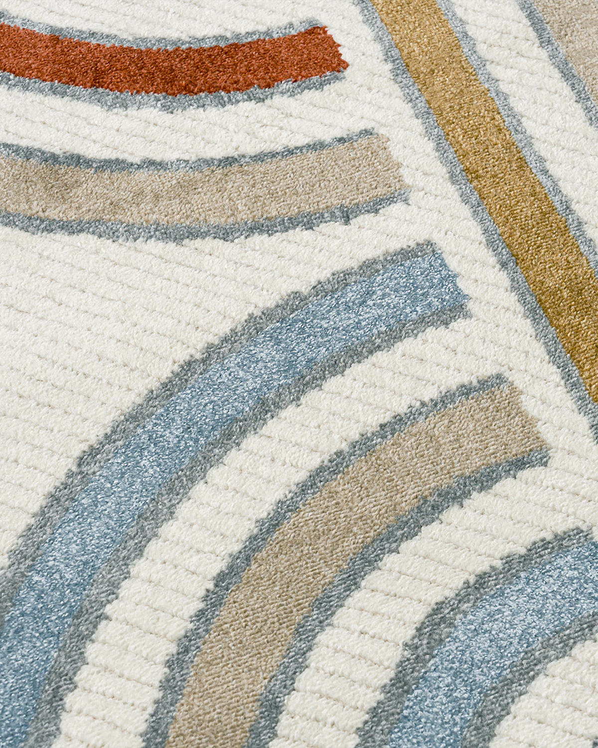 KINDERTEPPICH Alora Azul Mazovia 160x230cm Creme Blau Geometrisch Kurzflor - Multicolor, Textil (160/230cm) - Mazovia