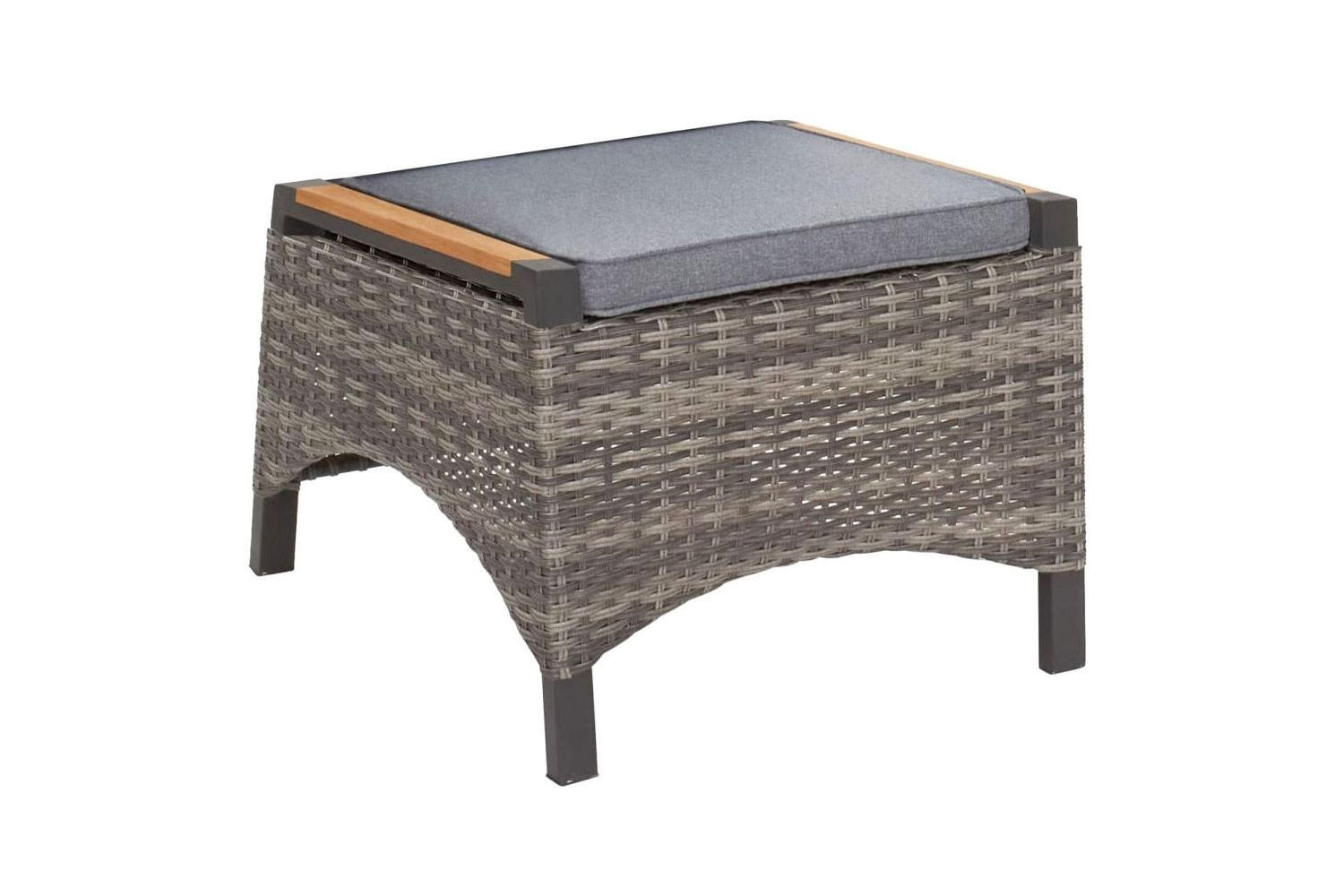 GARTENHOCKER Nizza 57x45x46 cm, Kunststoff, braun - Braun, Kunststoff (57/46/46cm) - dasmöbelwerk