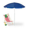 SONNENSCHIRM - Blau, Textil/Metall (160/160cm) - Relaxdays