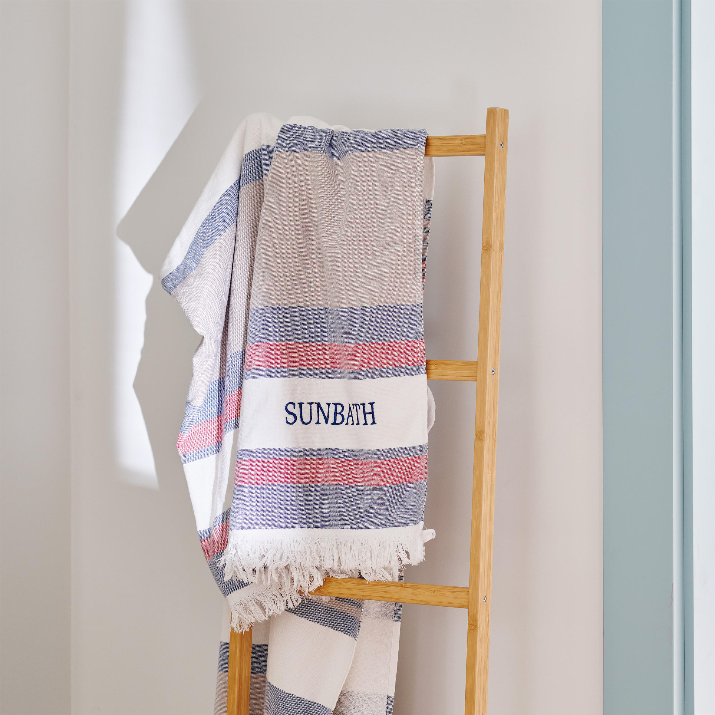 STRANDTUCH Sunbath - Beige, Textil (140/190cm) - home&you