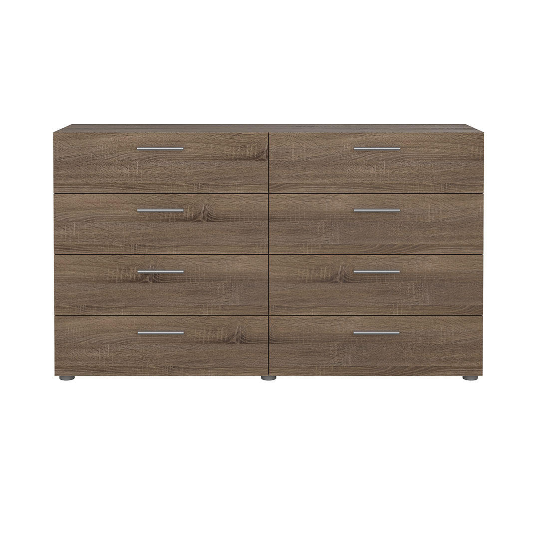 KOMMODE, Pepe, Trüffel, Holzwerkstoff, 140 x 40 x 82 cm - Trüffeleichefarben, Holzwerkstoff (140/82/40cm) - ebuy24