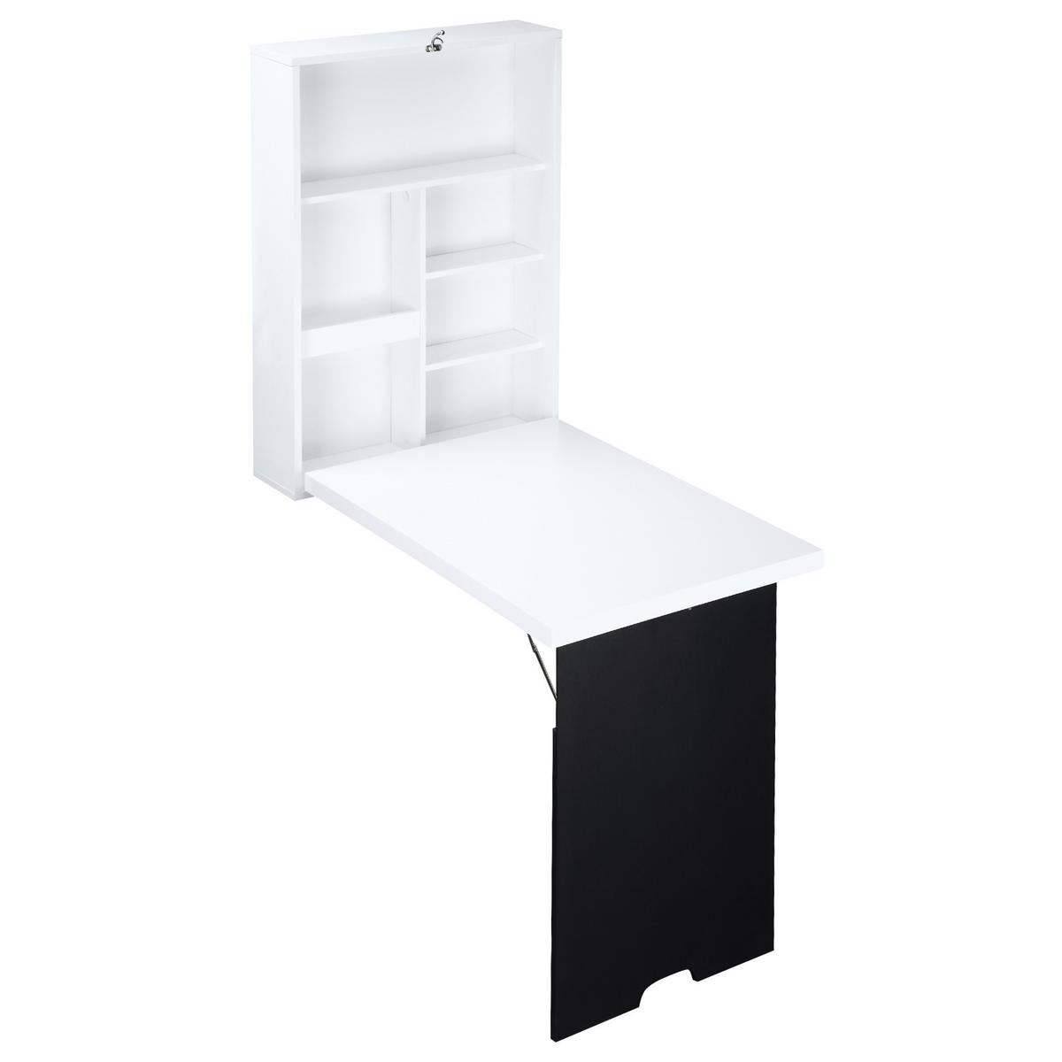BÜROTISCH Schwarzweiß 1 Stück - Multicolor, Holzwerkstoff (137/55/60cm) - GiPP