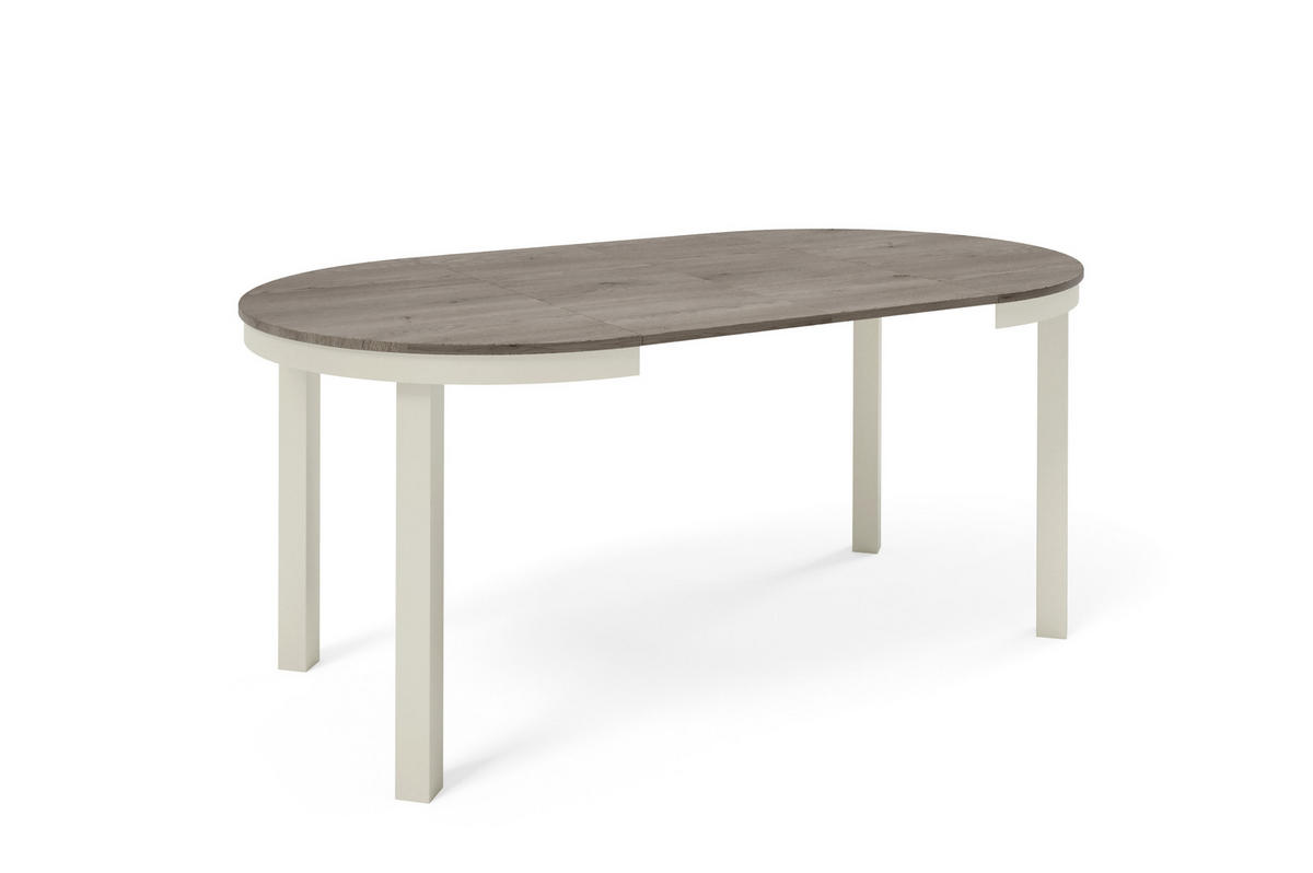 ESSTISCH BERNARDIN - Sandfarben/Kaschmir, Holzwerkstoff/Metall (100/100/76cm) - Meblini