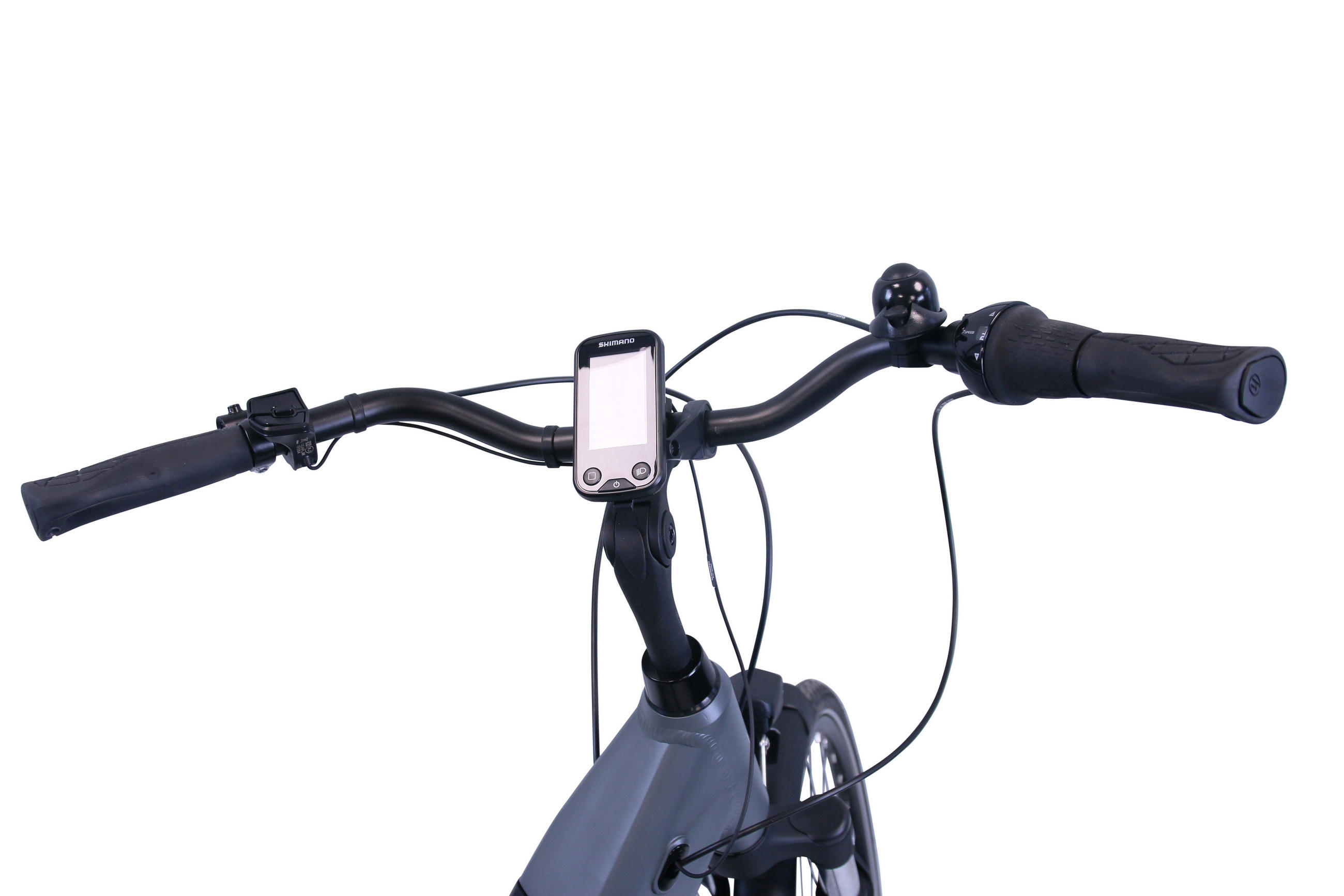 E-CITY Wave E-Bike Integrated Steps Lady 7 Gang 28 Zoll Gr:44cm - Grau, Metall (44cm) - Hawk Bikes