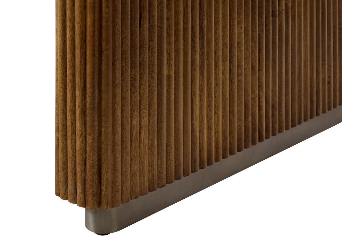 ESSTISCH oval Mango 200x100x76x76 braun lackiert BARCELONA #226 - Braun, Holz (100/200/76cm) - Massivmoebel24