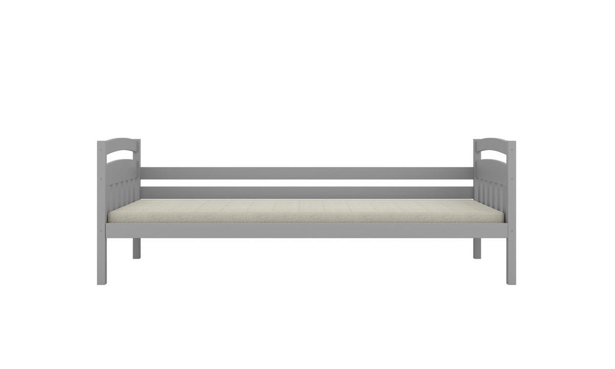 KINDERBETT Tosia mit Matratze 90/200 Grau 90/200 - Grau, Holz (90/200cm) - RAUMHIRSCH FURNITURE
