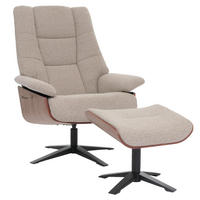 RELAXSESSL + HOCKER Braun - Braun, Textil (81/125/106cm) - MCW