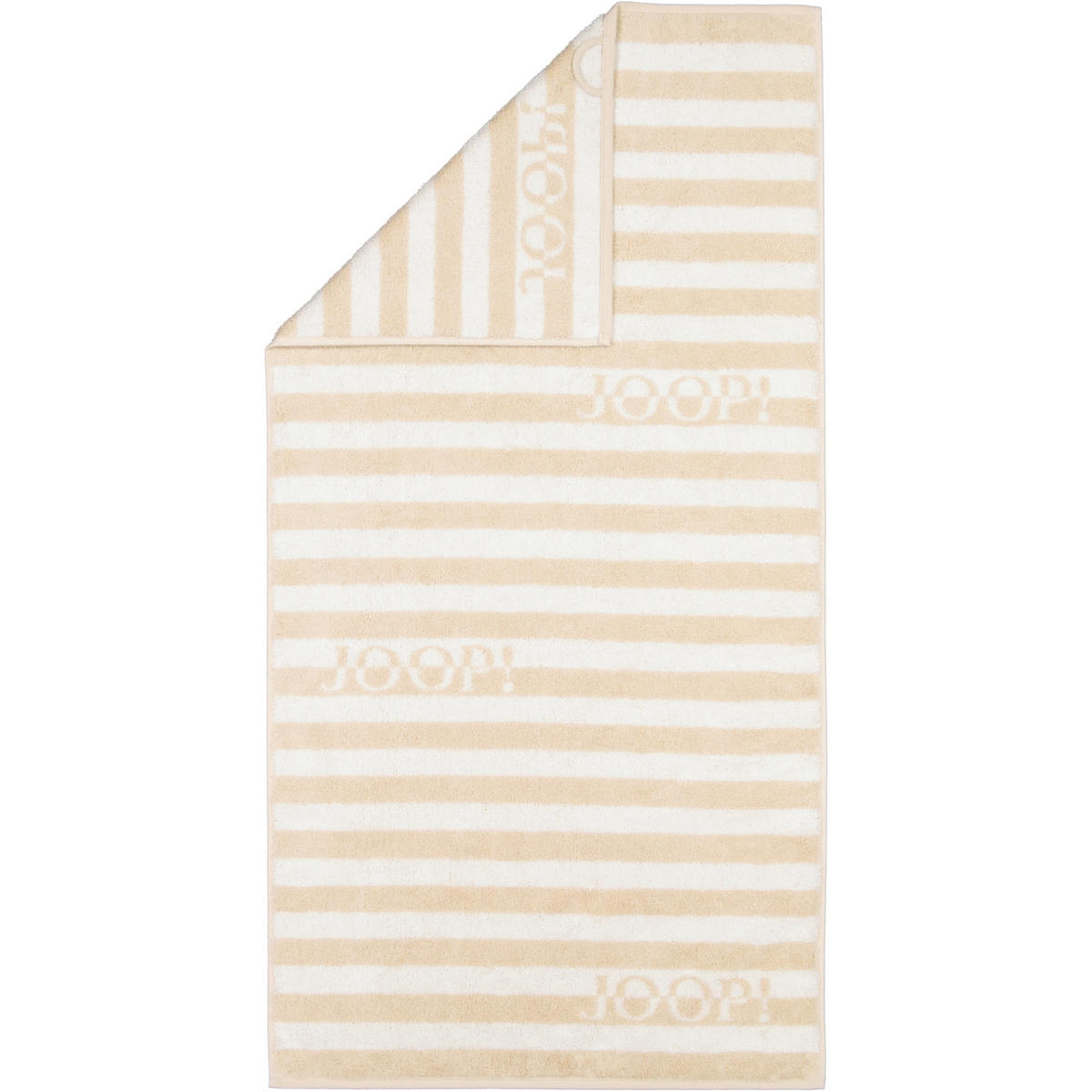 HANDTUCH SPLIT STRIPES 1713 NATUR - 36 - Beige, Textil (50/100cm) - Joop!