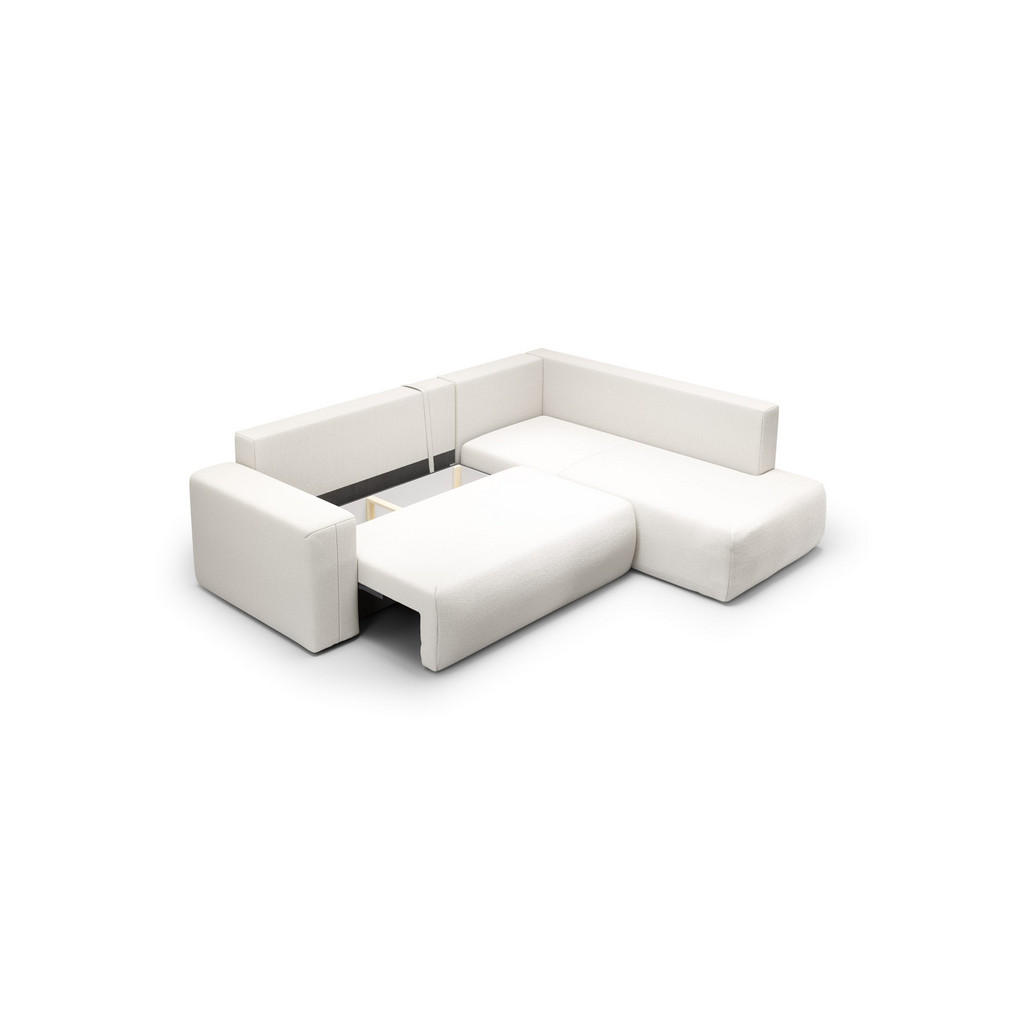 Thumbnail - Meblito Ecksofa, Weiß, Textil, L-Form, 260x200 cm, Wohnzimmer, Sofas & Couches, Wohnlandschaften, Ecksofas