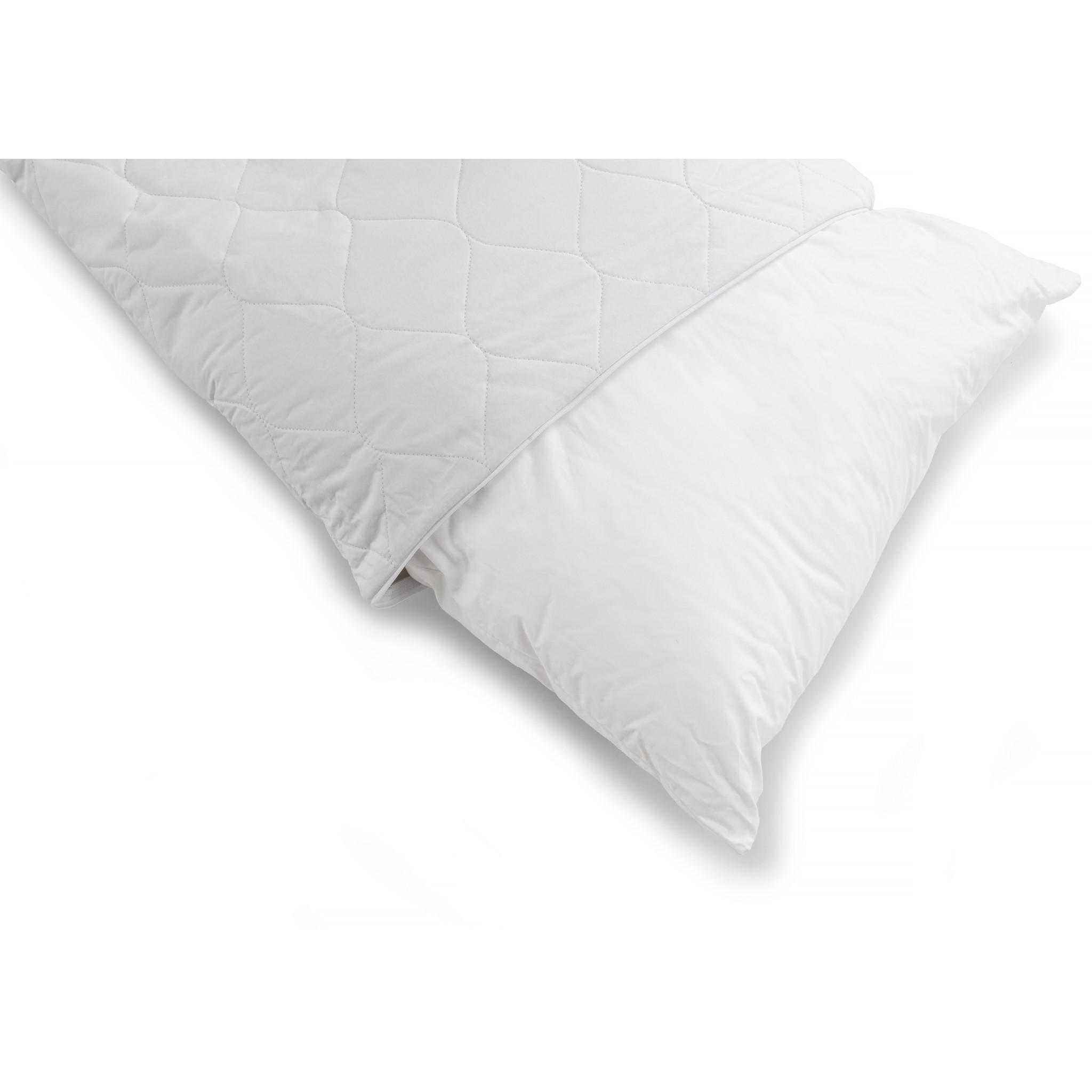 KISSEN COLD FEEL, Leinen - Weiß, Textil (50/70cm) - WOODEK