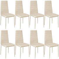 ESSZIMMERSTUHL 8er Set Thomas 41 x 45 x 98 5 cm beige - Beige, Textil (48/98.5/45cm) - tectake