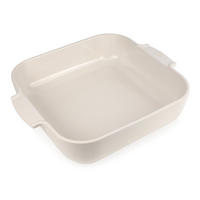 AUFLAUFFORM Keramik Appolia 36cm Quadratisch Ecru Spülmaschinenfest - Weiß, Keramik (31/36/8.2cm) - PEUGEOT