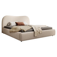 POLSTERBETT SIMSALO Beige 160x200 cm - Beige/Schwarz, Kunststoff/Textil (160/200cm) - Selsey