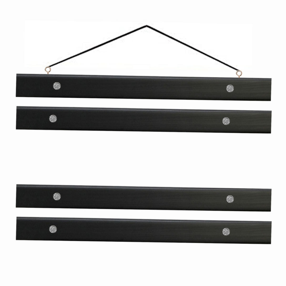 POSTERLEISTE magnetisch 50 cm Schwarz - Schwarz, Holz (52/2/2cm) - artissimo