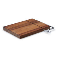 KÄSEBRETT mit Messer, Akazienholz, 4892 - Braun, Holz (23/26cm) - Continenta