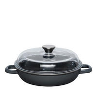 SCHMORPFANNE 3360036 - Dunkelgrau, Metall (24cm) - Riess