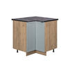 ECKUNTERSCHRANK Fame-Line Hellblau-grau 80.5 cm, AP Anthrazit - Eiche Wotan/Blaugrau, Holzwerkstoff (80.5/82/60cm) - Vicco