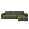 ECKSOFA RECHTS SCHLAFSOFA Mit Stauraum Stoff grün 286 cm - Olivgrün, Textil (286/169cm) - Sia Home