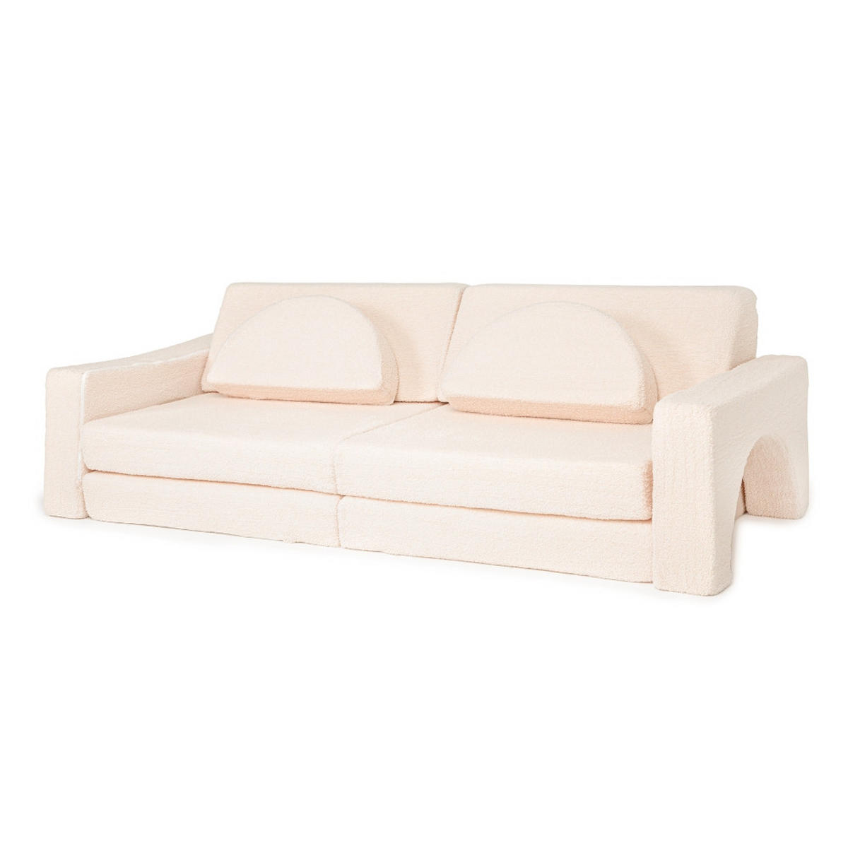 SPIELCOUCH - Sofa für Kinder - Beige, Textil (168/55/73cm) - KomfortKissen