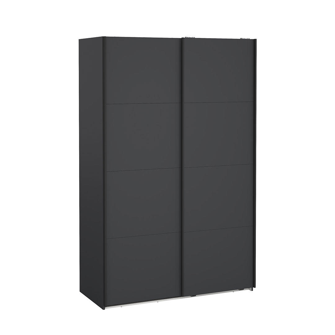 SCHIEBETÜRENSCHRANK, Bergamo, Grau, Holzwerkstoff, 139 x 67 x 221 cm - Grau, Holzwerkstoff (139/221/67cm) - ebuy24
