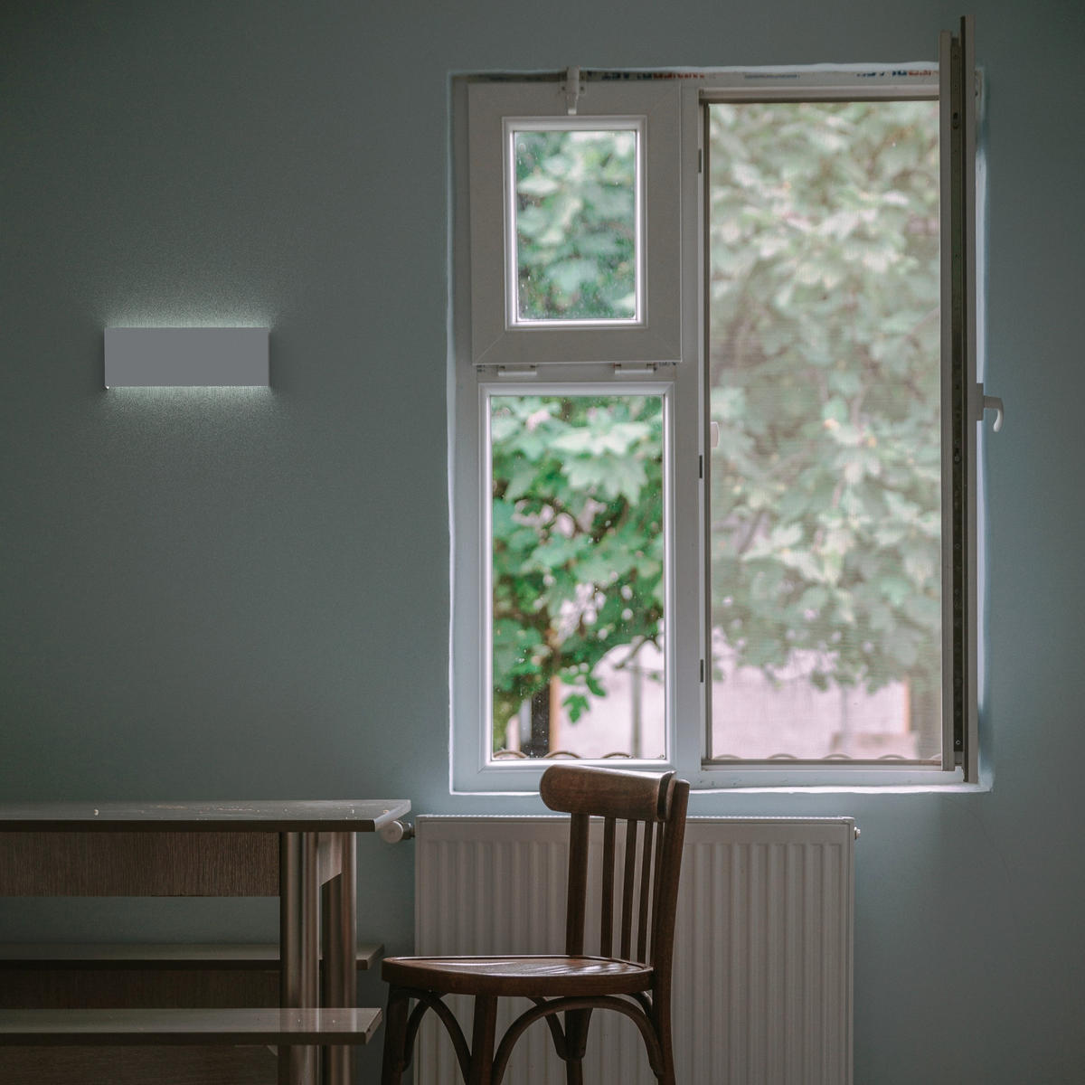 LED-WANDLEUCHTE - Grau, Metall (29/11/3.6cm) - Lumicom