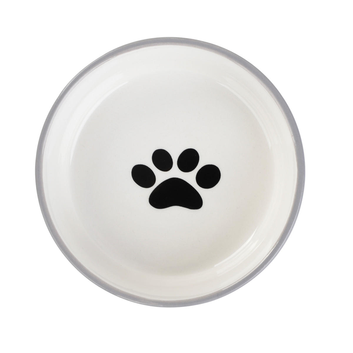 HUNDENAPF Catty 12/4 cm - Grau, Keramik (12/12/4cm) - Homla
