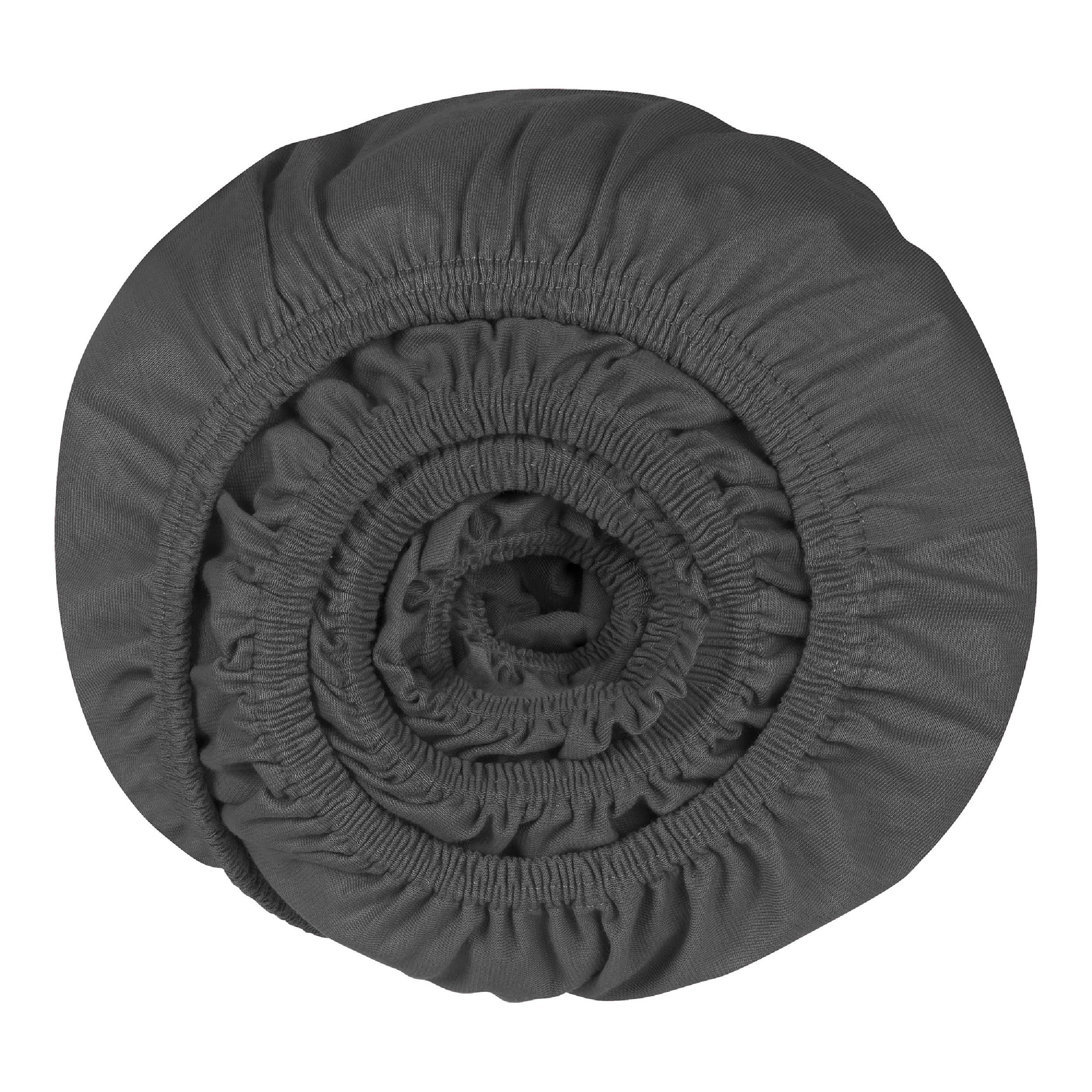 SPANNBETTLAKEN Las Palmas - 97/3 - 100 x 200 cm - Anthrazit - Anthrazit, Textil (100/200cm) - SCHIESSER