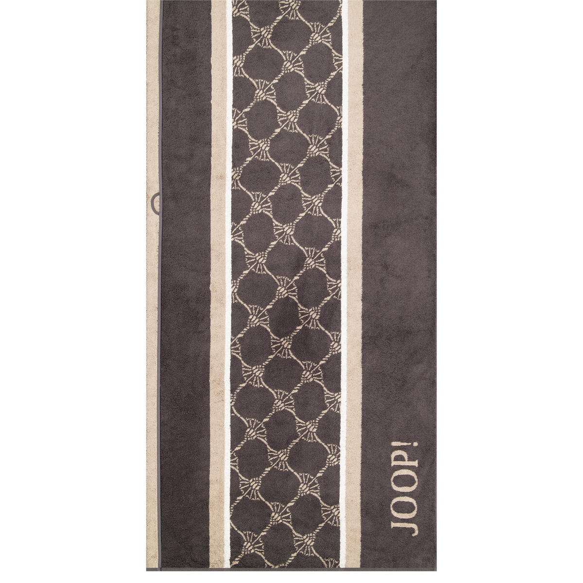 HANDTÜCHER SAUNA STRIPES 1717 ANTHRAZIT - 73 - Grau, Textil (80/200cm) - Joop!
