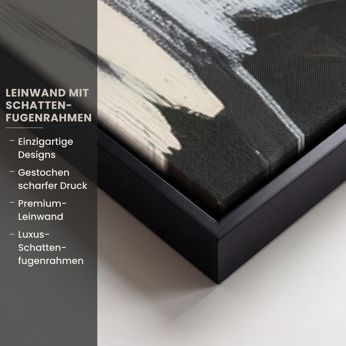 LEINWAND Bilder mit Rahmen - Farbe - Abstrakt - Farben - 90x140 - Currygelb, Textil (90/140cm) - MuchoWow