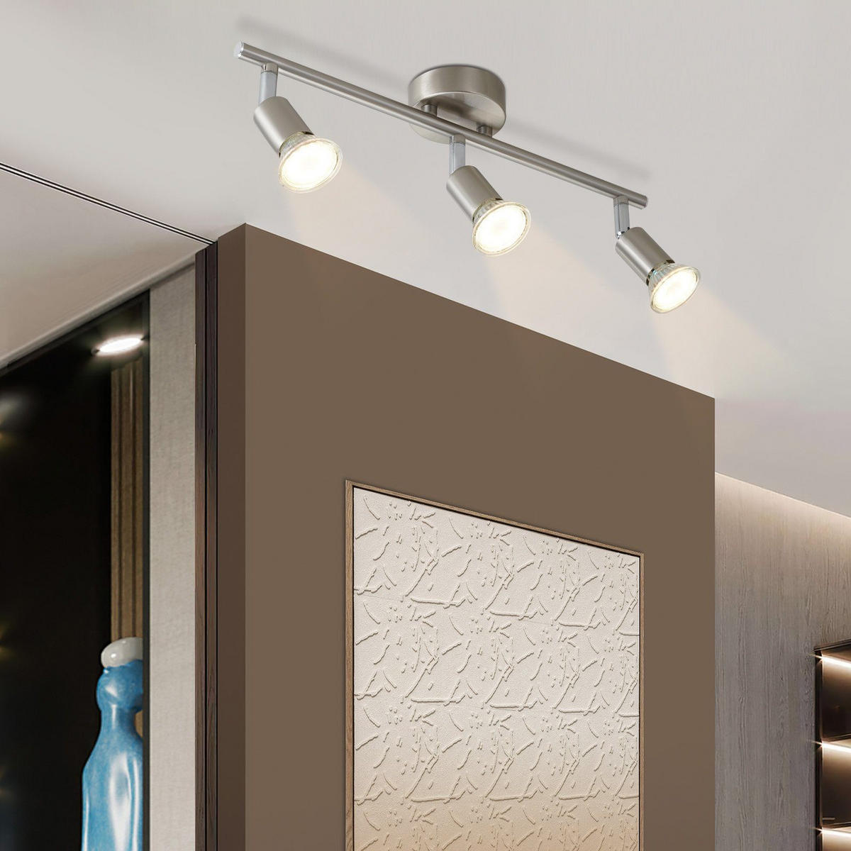 STRAHLER Max 40/8/14 cm - Silberfarben, Metall (40/8/14cm) - Nettlife